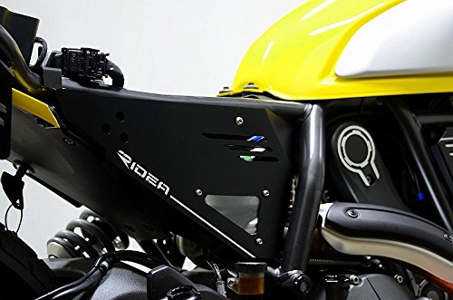 RIDEA アルミアンダーシートカバー 左右セット ブラック DUCATI SCRAMBLER(スクランブラー) SCP-DU-01-BK