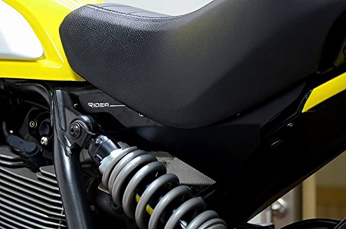 RIDEA アルミアンダーシートカバー 左右セット ブラック DUCATI SCRAMBLER(スクランブラー) SCP-DU-01-BK