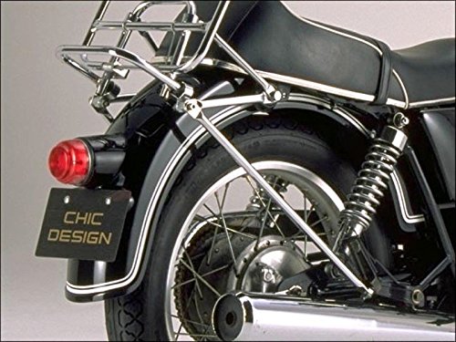 シックデザイン(CHIC DESIGN) クラシックフェンダー フラットエンド リア FRP製 黒ゲル(未塗装) SR400/500 78- SR-RF4