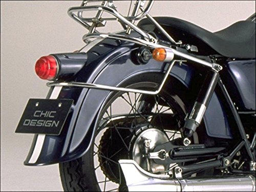 シックデザイン(CHIC DESIGN) ビンテージフェンダー リア FRP製 黒ゲル(未塗装) SR400/500 78- SR-RF6