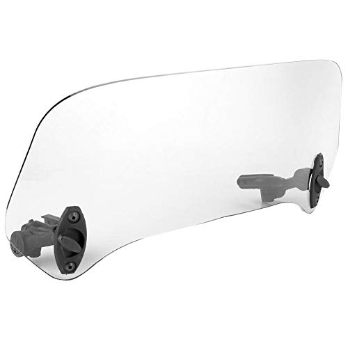 Aramox 風防ガラス、調節可能な普遍的なオートバイの変更されたフロントガラスの風防ガラスのスポイラー空気ディフレクター オートバイのフロントガラス(スモークビッグ)