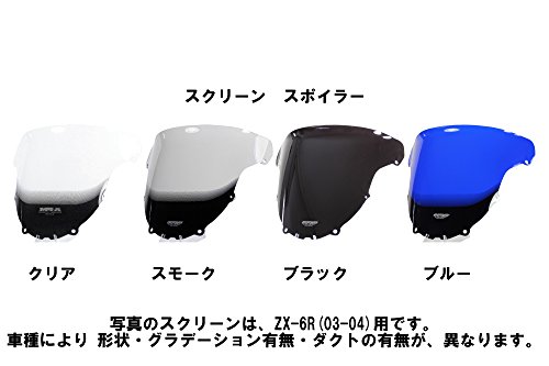 MRA(エムアールエー) スクリーン スポイラー クリア GPZ900R Ninja、GPZ750R Ninja MS603C