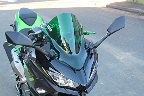 SKIDMARX ウィンドスクリーン ダブルバブルタイプ カラー:ライトスモーク KAWASAKI NINJA250 2018- KAWASAKI NINJA400 2018- SK00001LS