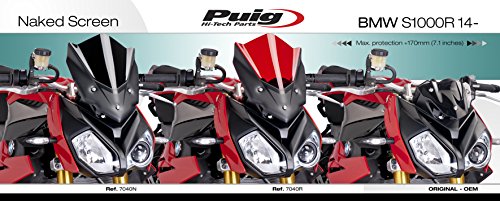 Puig 7040H RACING-SCREEN 【SMOKE】 BMW S1000R(14-15) プーチ スクリーン カウル puig-7040h 7040h