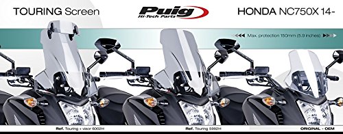 Puig(プーチ)   ツーリングスクリーン(TOURINGSCREEN)  スモーク  HONDA NC750X /NC700X (12-14)  puig-5992H