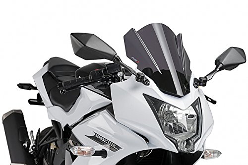 Puig 7630F RACING SCREEN 【DARK SMOKE】 Kawasaki Ninja250SL (15-) プーチ スクリーン カウル オートバイ バイク パーツ