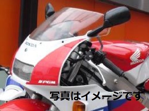 修理 補修 に ホンダ NSR 250R　MC 21 用 スクリーン カウル ポリカーボネート メーター バイザー 汎用 社外品 点検 メンテ (ブラック)