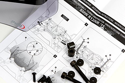 Puig 8165H NEW GENERATION LONG [SMOKE] BMW R1200R (15-) プーチ スクリーン カウル オートバイ バイク パーツ