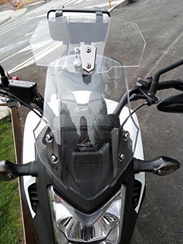 スクリーン パーツ SAMLIGHT バイク 風防　風除け オートバイ調整式フロントウィンドスクリーン 取り付け説明書付け　1年保証　透明