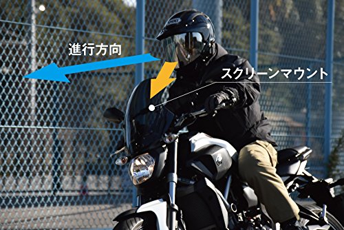 ワールドウォーク MT-07専用スマートフォンマウントロングスクリーン スモーク ws-22s