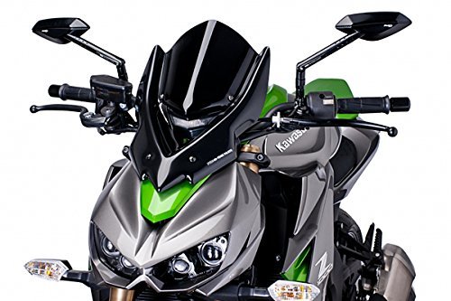 Puig 7514N NEW GENERATION LONG 【BLACK】 Kawasaki Z1000 (14-15) プーチ スクリーン カウル オートバイ バイク パーツ