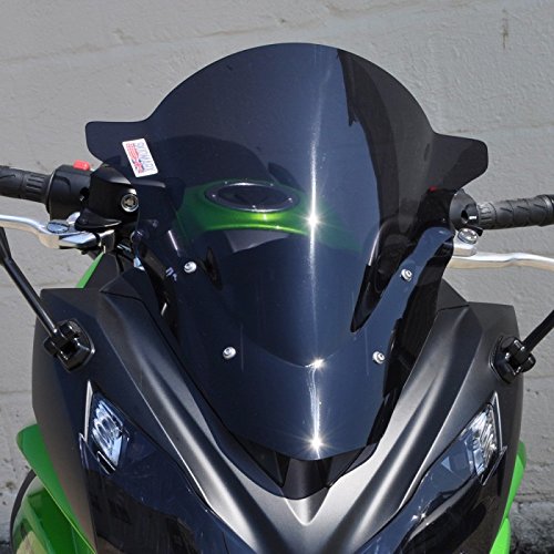 Skidmarx(スキッドマークス) ウィンドスクリーン ダブルバブルタイプ ブラック KAWASAKI (ER-6f 2012-)(NINJA650 2012-)(NINJA400 2014-) SKDSKA004SB