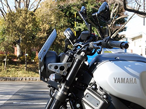 ワールドウォーク XSR900用フォークマウントスクリーン ショート スモーク ws-26-6ss