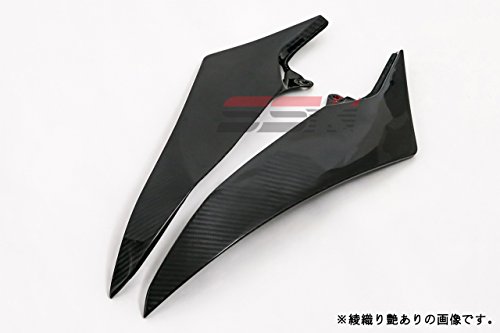 SSK タンクサイドカバー 左右セット ドライカーボン 綾織り艶あり (YAMAHA YZF-R1 2009-2014) CYA0206TG