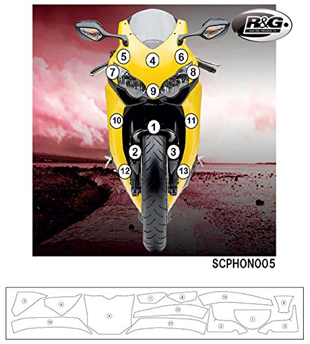 R&G(アールアンドジー) セカンドスキン(高品質ポリウレタン保護フィルム) CBR1000RR 08-11 RG-SCPHON005