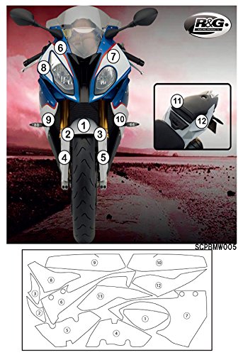 R&G(アールアンドジー) セカンドスキン(高品質ポリウレタン保護フィルム) S1000RR 15- RG-SCPBMW005