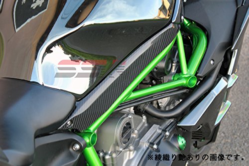 SSK タンクサイドカバー 左右セット ドライカーボン 綾織り艶あり NINJA H2/H2R 2015- CKA0704TG