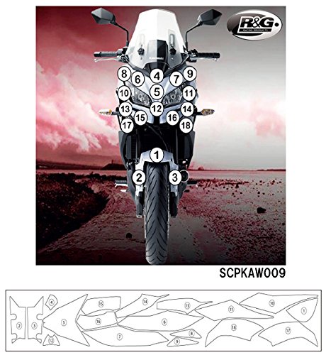 R&G(アールアンドジー) セカンドスキン(高品質ポリウレタン保護フィルム) VERSYS650 15-17 RG-SCPKAW009