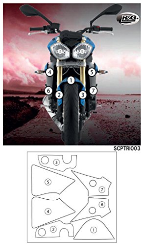 R&G(アールアンドジー) セカンドスキン(高品質ポリウレタン保護フィルム) 675STREET TRIPLE(R) 13-16 RG-SCPTRI003