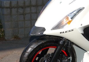 BLESS アドレスV125・S ノーズスポイラー 一般色塗装品 [YPK:パールグラスホワイトNo.2色] -