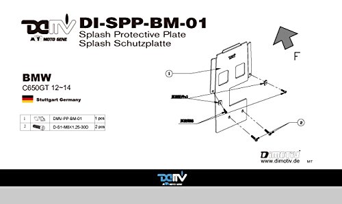 車輌下カバー Splash Protective Plate BMW C650GT 12-14 DI-SPP-BM-01