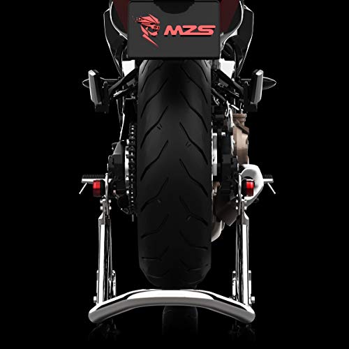 MZS 8mm スイングアームスプール スライダー アルミ ボビン スタンドフック用 M8 オートバイ ホンダ カワサキ スズキ KTM ドゥカティトライアンフ（2個 レッド）