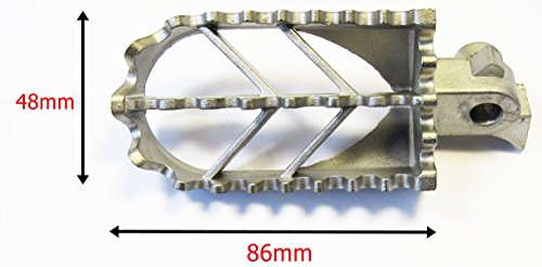 【MBK】 ホンダ バイク ワイド フット ペグ ステップ ペダル 左右 セット ミニモト 汎用 社外品 モンキー CRF50 CRF70 CRF100 XR50R TL125 等 カスタムに