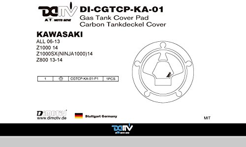 3Dタンクキャップパッド K3 カーボン(Tank Cap Protective Pad)KAWASAKI Z1000SX(NINJA1000)14-,Z800,06-13ALL  Z1000 14,ER6N DI-CGTCP-KA-01
