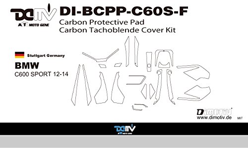 BMW C600 SPORT 12-14 K3 カーボンプロテクトパッド タンクパッド(Carbon Protective Pad) DI-BCPP-C60S-F