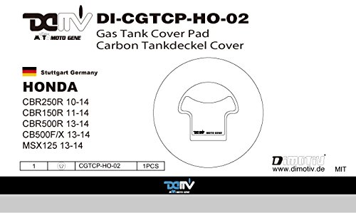 3Dタンクキャップパッド K3 カーボン(Tank Cap Protective Pad)HONDA CBR250R 10-13,CBR150R 11-13,CBR500R 13-14,CB500F/X 13-14,MSX125,GROM125 DI-CGTCP-HO-02