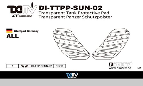 汎用3D透明タンクパッド 流線型構造(Fairing Side Pad) DI-TTPP-SUN-02