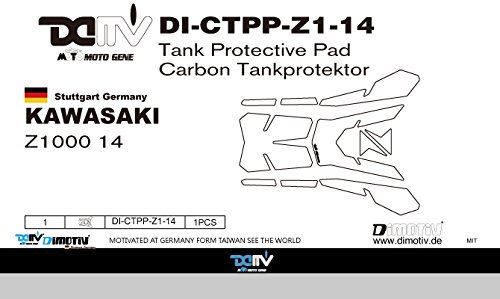 KAWASAKI Z1000 3Dタンクパッド  K3 カーボン(Tank Protective Pad) DI-CTPP-Z1-14