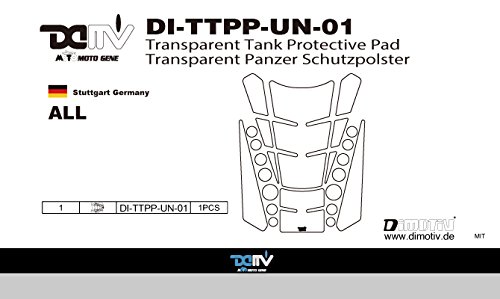 Dimotiv(DMV) 汎用 透明カーボンタンクパッド(Tank Protective Pad ) DI-TTPP-UN-01