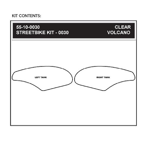 STOMPGRIP(ストンプグリップ) トラクションパッド タンクキット VOLCANO ブラック ZX-10R(04-07) 55-3002B