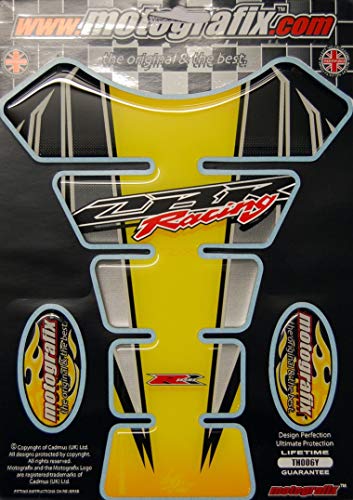 MOTOGRAFIX(モトグラフィックス) TANK PAD HONDA CBR RACING イエロー、ブラック, レッド、メタリック シルバー MT-TH006YS1