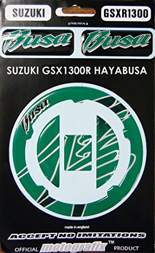 MOTOGRAFIX(モトグラフィックス) Fuel Cap Protector SUZUKI GSX1300R隼 グリーン MT-GCS006G