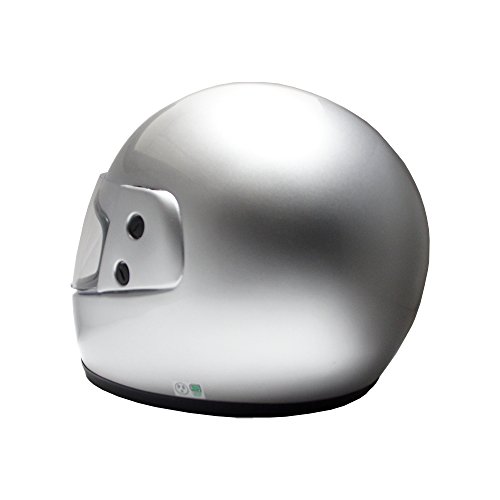 [ビーアンドビー] バイク用 フルフェイスヘルメット SGマーク適合品 シルバー フリーサイズ BB-100