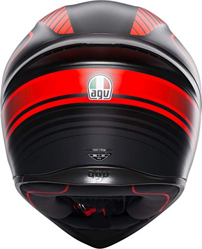 AGV(エージーブイ) バイクヘルメット フルフェイス K1 WARMUP MATT BLACK/RED (ウォームアップ) XL (61-62cm) 028192IY002-XL