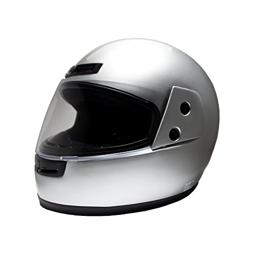 [ビーアンドビー] バイク用 フルフェイスヘルメット SGマーク適合品 シルバー フリーサイズ BB-100