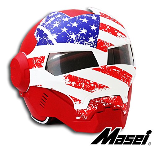 フルフェイス ヘルメット ロボヘル610 Automic Man アメリカンXL Masei(マセイ) MA-610-AM-XL