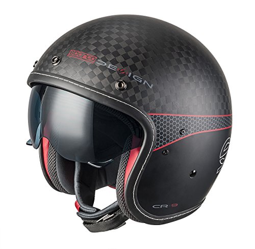 SPARCO (スパルコ) カフェレーサーカーボンヘルメット CAFE RACER CARBON HELMET サイズL 0033413LNRRS 0033413LNRRS