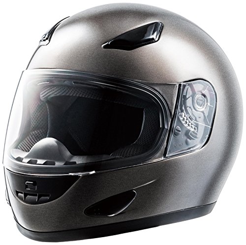 CEPTOO (セプトゥー) バイク用ヘルメット フルフェイス ガンメタリック フリーサイズ FC-3