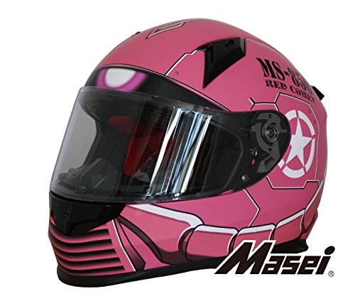 MASEI HELMETS ロボヘル850 フルフェイスヘルメット(マセイ)マットピンク L MA-850-PK-L