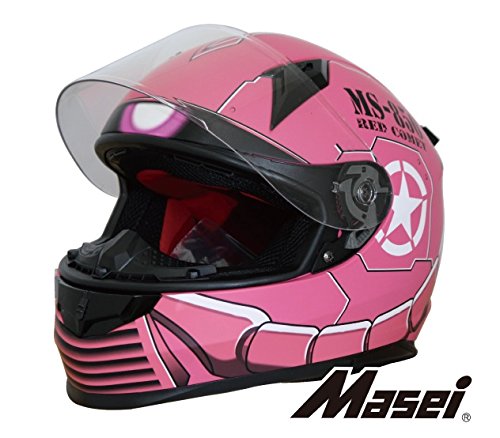 MASEI HELMETS ロボヘル850 フルフェイスヘルメット(マセイ)マットピンク M MA-850-PK-M