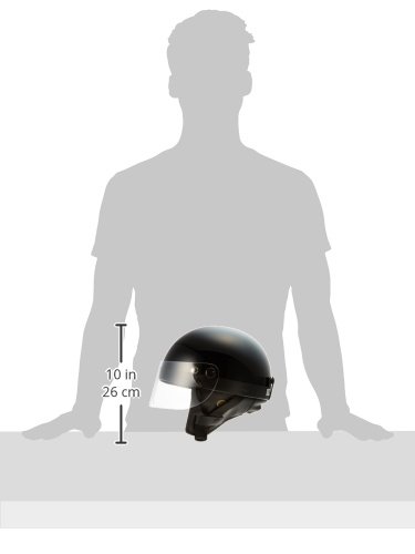 ニスコ(nisco) シールド付ヴィンテージヘルメット ブラック GP-11
