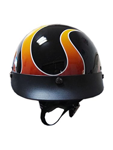 (Grace) 6色可選バイクヘルメット 夏用 ハーフヘルメット 半帽ヘルメット (L, ブラック)