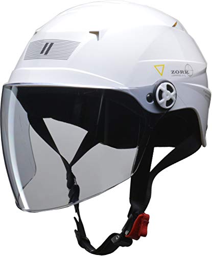 リード工業(LEAD) バイク用ハーフヘルメット ZORK (ゾーク) ホワイト 大きめフリー (60~62cm 未満) -
