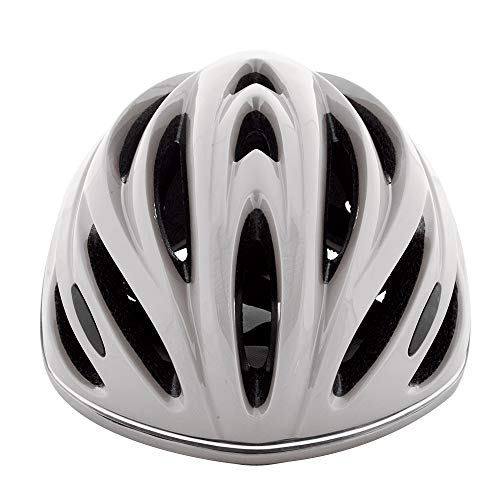 オックスフォード(OXFORD) 自転車ヘルメット 光るヘルメット LEDライト 360° メトロ-グローヘルメットLホワイト ケーブルロック付き L1702.10