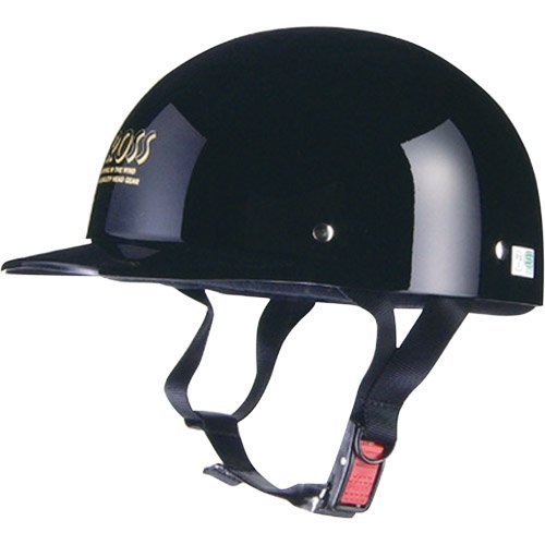 リード工業 バイクヘルメット ハーフ CROSS ブラック CR-680 FREE (頭囲 57cm~60cm未満)
