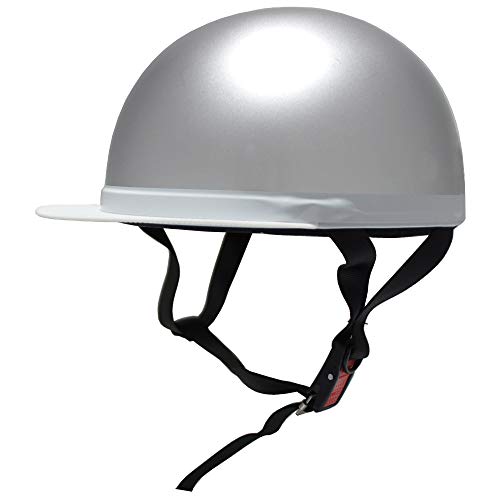 白ツバ半キャップ ヘルメット シルバー SG安全規格品 BB300